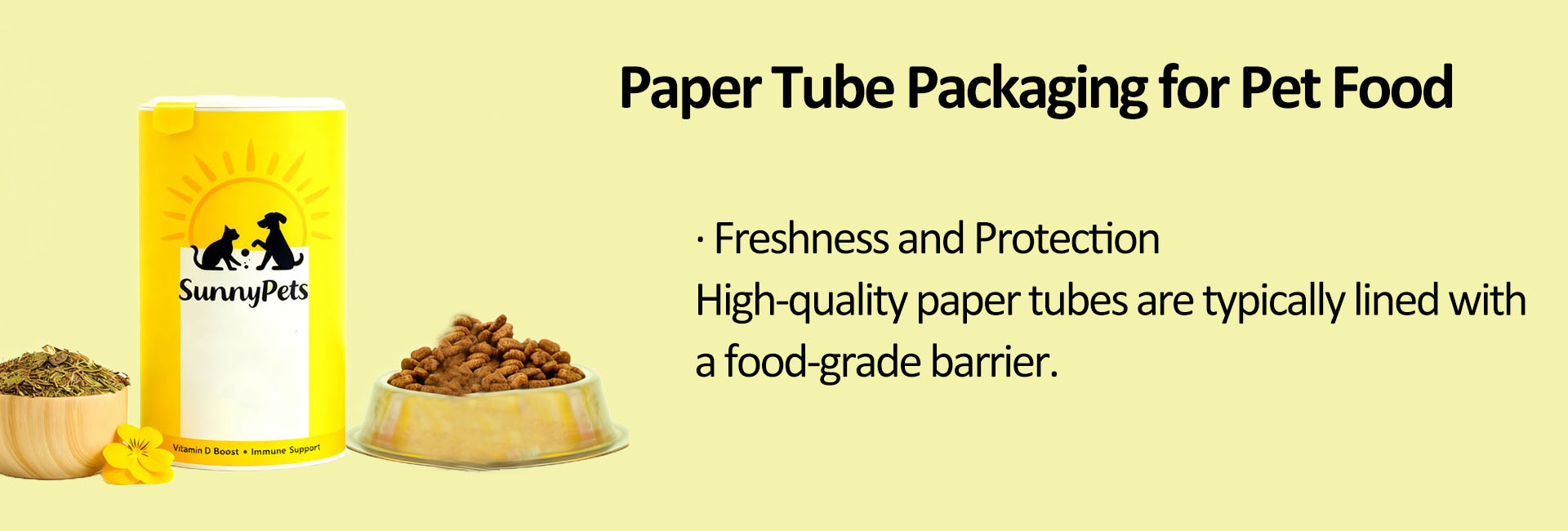 paper tube packaging for pet food paper tube packaging for pet food