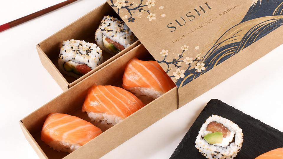 sushi pop up package