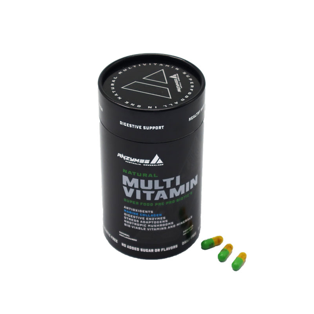 Eco Friendly Biodegradable Capsules Pill Can Paper Tube Food Protein Powder Paper Jar Packaging Box
