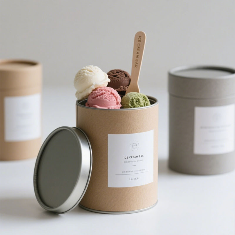 Biodegradable Custom Design Paper Canister Packaging Paper Composite with Lids