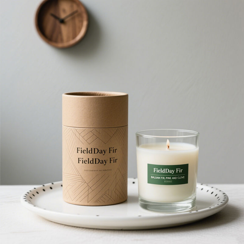 Biodegradable Kraft Cardboard Candle Tube Packaging Candle Jar Paper Tubes