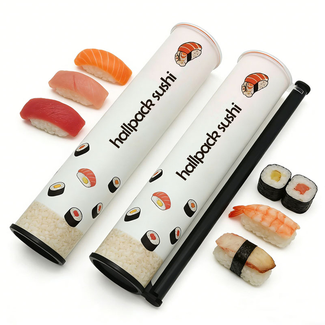 Biodegradable Custom Size Food Grade Container Push Up Tube Packaging for Sushi Cake