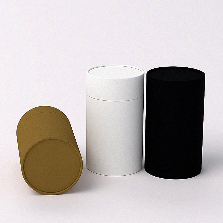 Cylinder Cardboard Paper Tube for Coffee Beverage Juice Champagne and Tequila Packaging Durable and Strong