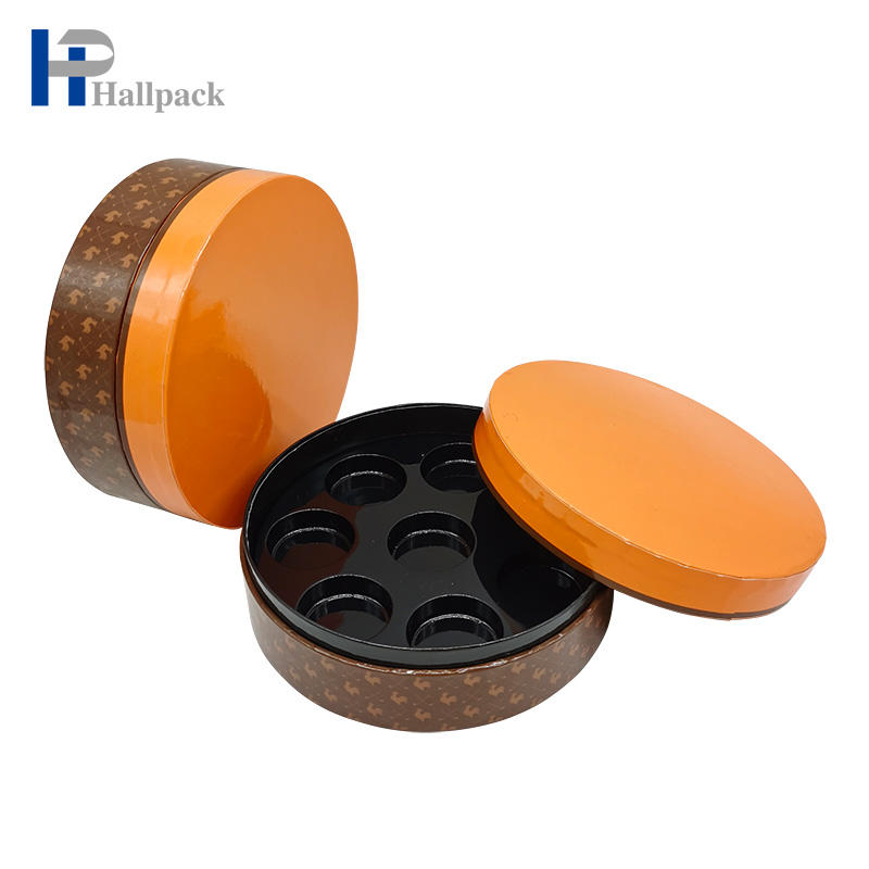 Round Color Paper Tube Cellophane Packaging Chocolate Paper Tube