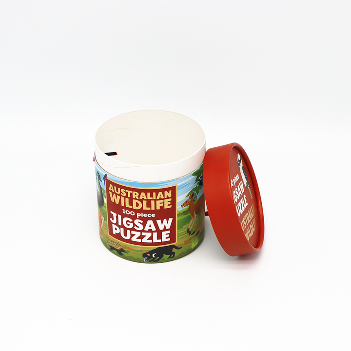 Custom Printing Gift & Craft Packaging Cardboard Cylinder Box Paper Tube Packaging For Children Toy Jigsaw Puzzle