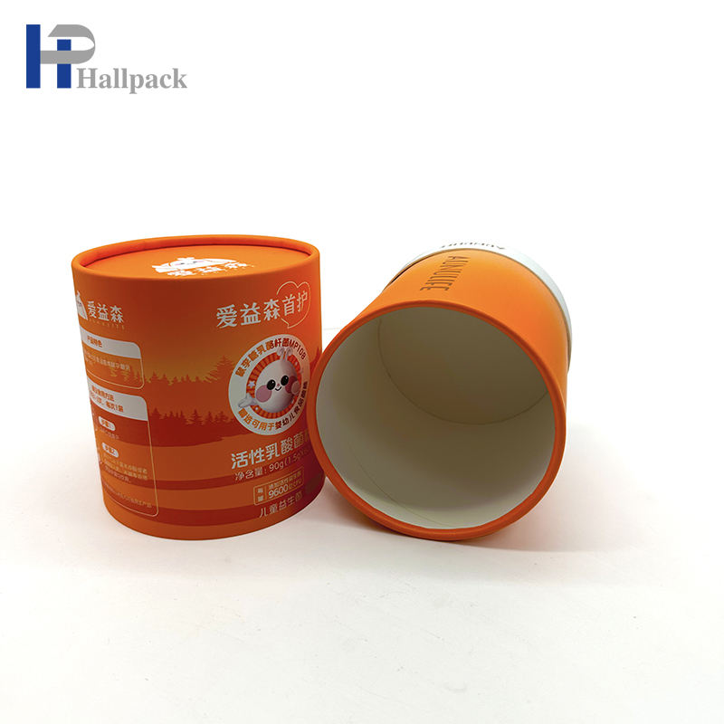 100% Recycled Material craft paper tube Custom Handmade Soy Wax Luxury Candle Glass Jar paper core tube tea packaging