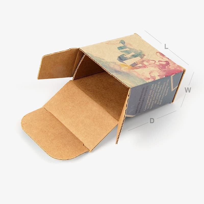 kraft brown paper box