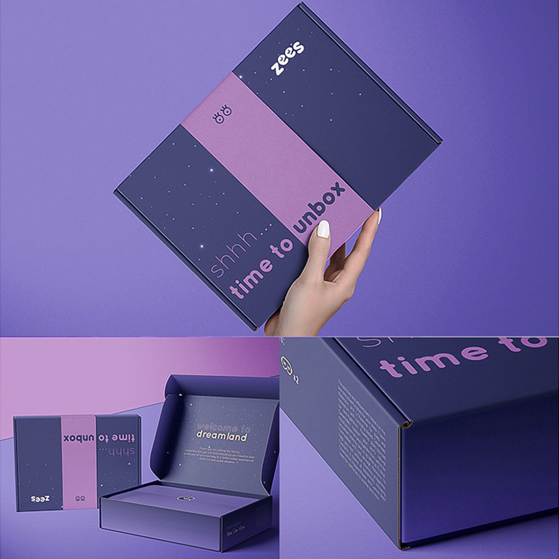 Use Digital Printed Square Cartons Corrugated Paper Folding Airplane Shipping Box
