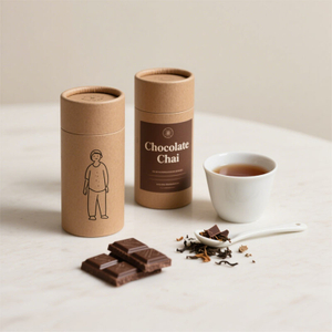 Biodegradable Round Cylinder Food Grade Box Coffee Paper Canisters Wholesale