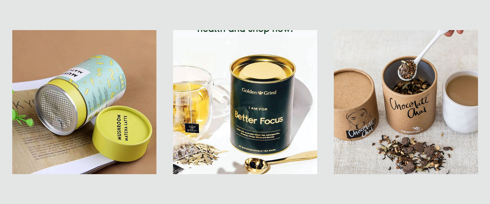 tea tube packaging