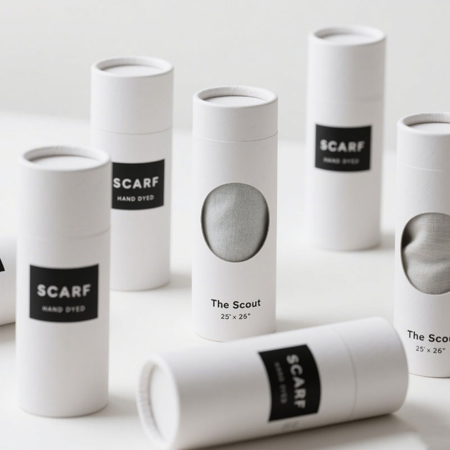 Eco-friendly Clothing Tube Packaging Paper Tube Packaging with Window