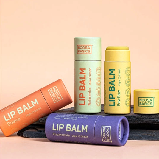 Recyclable Material Custom Printed Paper Tubes Deodorant Lipstick Lip Balm Paper Tube Packaging