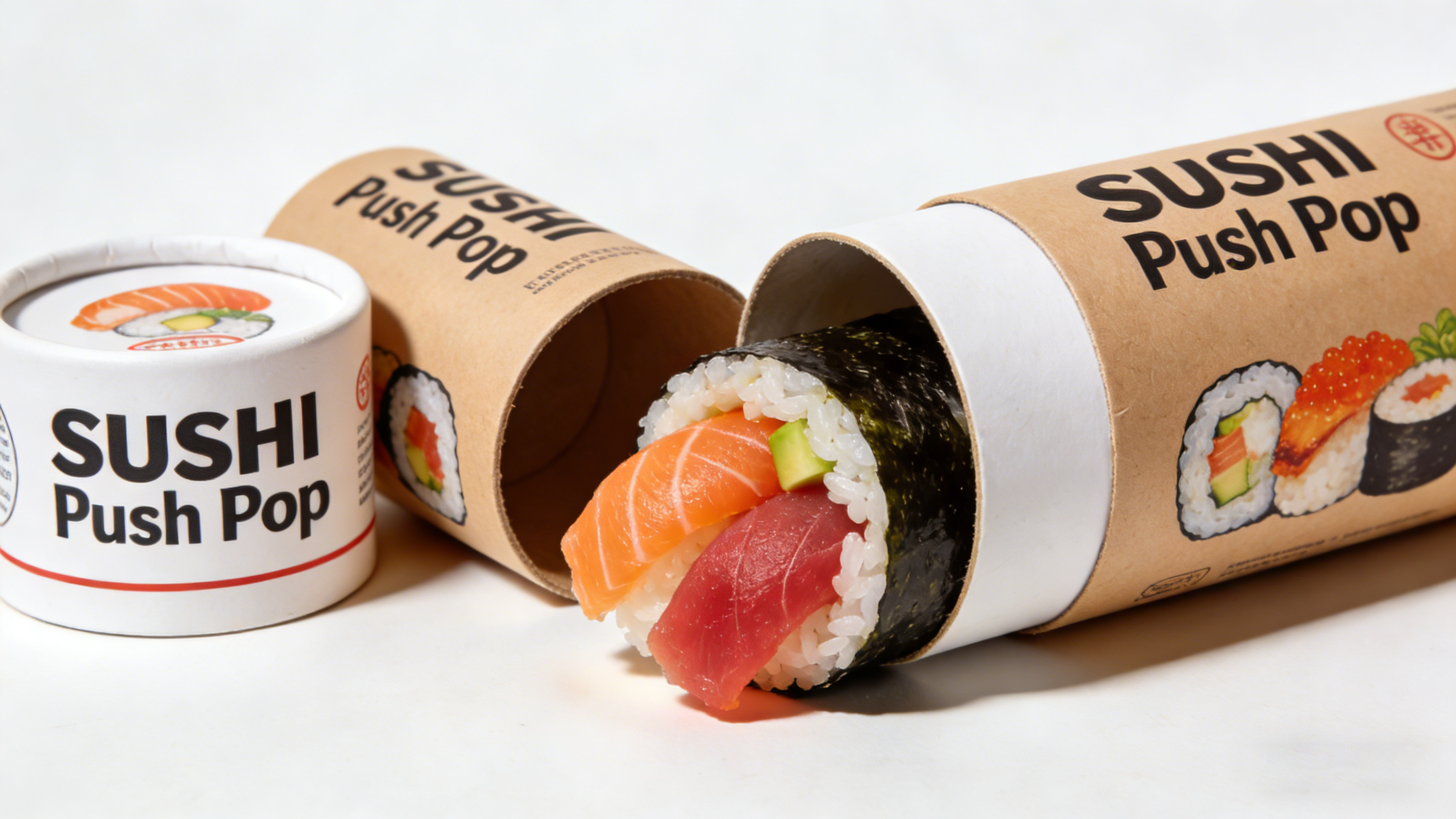 Biodegradable Push-pop Sushi Containers