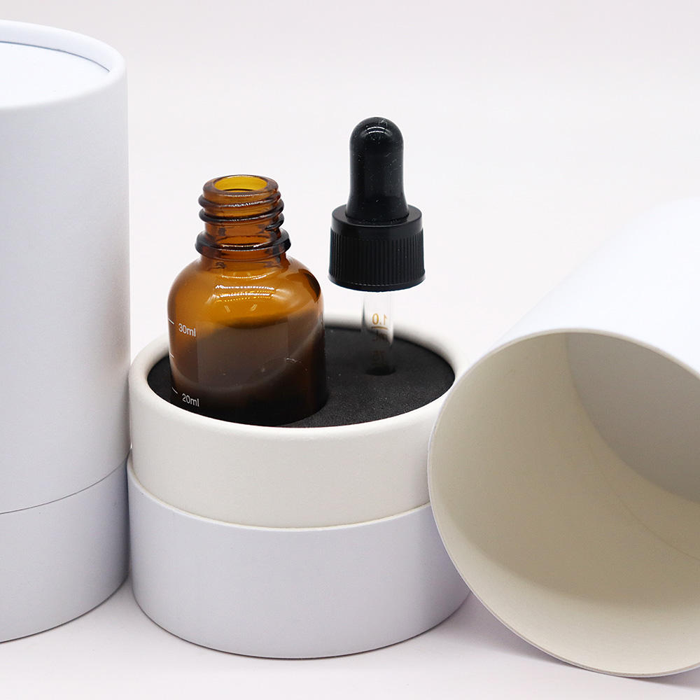 Luxury Wholesale 30ml/50ml/80ml candle/perfume/cosmetic packaging box paper tube for essential oil