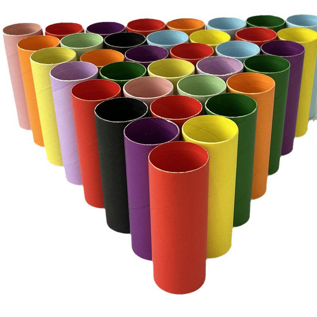 2-Inch Designer Art Paper Cores Handcrafted DIY Recyclable Colored Paper Tubes 54mm