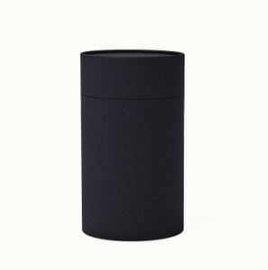 Black stock Cylinder Cardboard Paper Tube for Coffee Beverage Juice Champagne and Tequila Packaging Durable and Strong