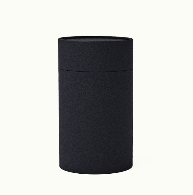 Black stock Cylinder Cardboard Paper Tube for Coffee Beverage Juice Champagne and Tequila Packaging Durable and Strong
