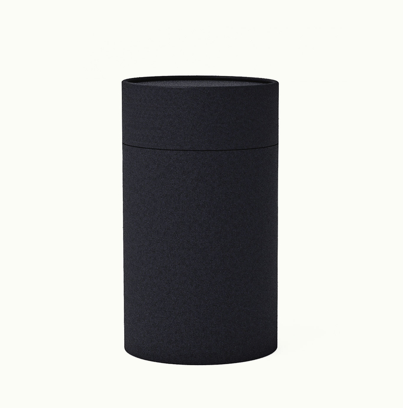 Black stock Cylinder Cardboard Paper Tube for Coffee Beverage Juice Champagne and Tequila Packaging Durable and Strong