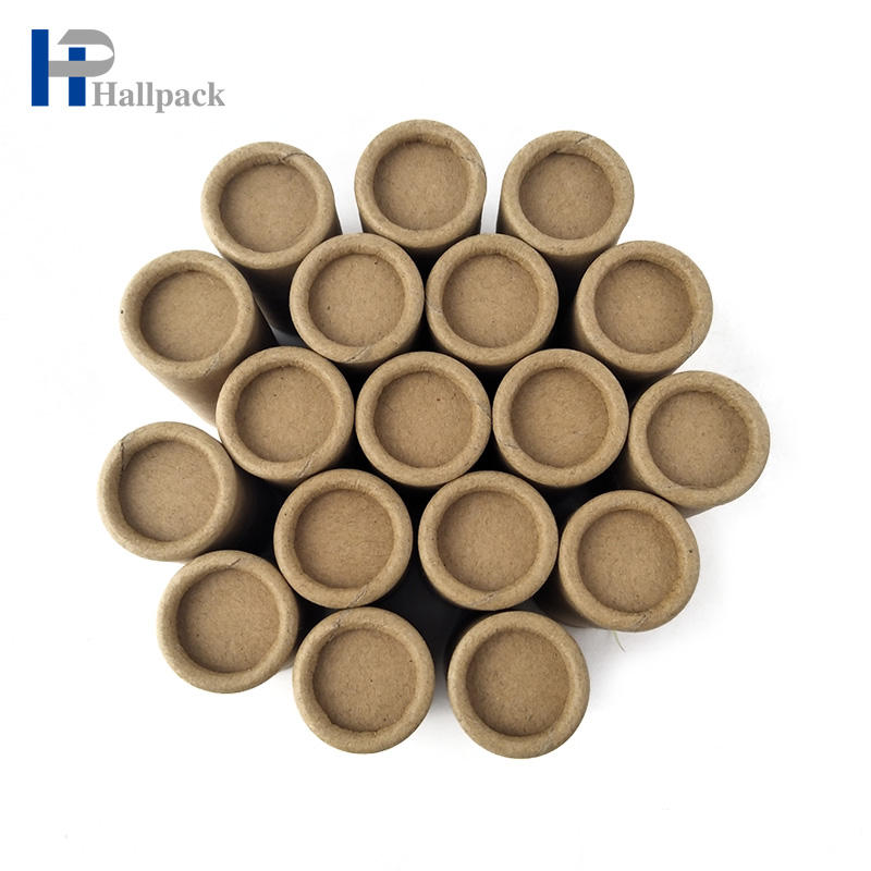 High Quality 0.3oz Recycled Paper Lotion bar 10ml lip balm push up tube lotion bar paper packaging