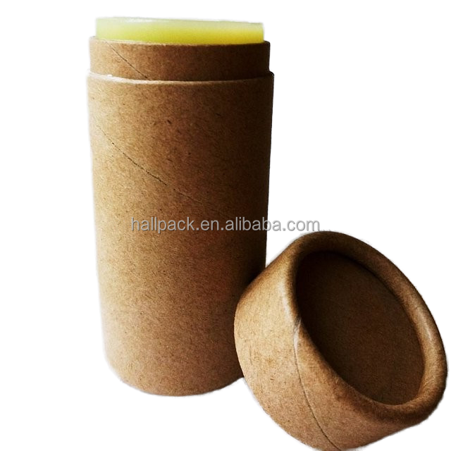1oz Spot Goods Cylinder Cosmetic Packaging Core Pull up Paper Tube Made Cardboard Kraft Craft Paper Lotion bar packaging