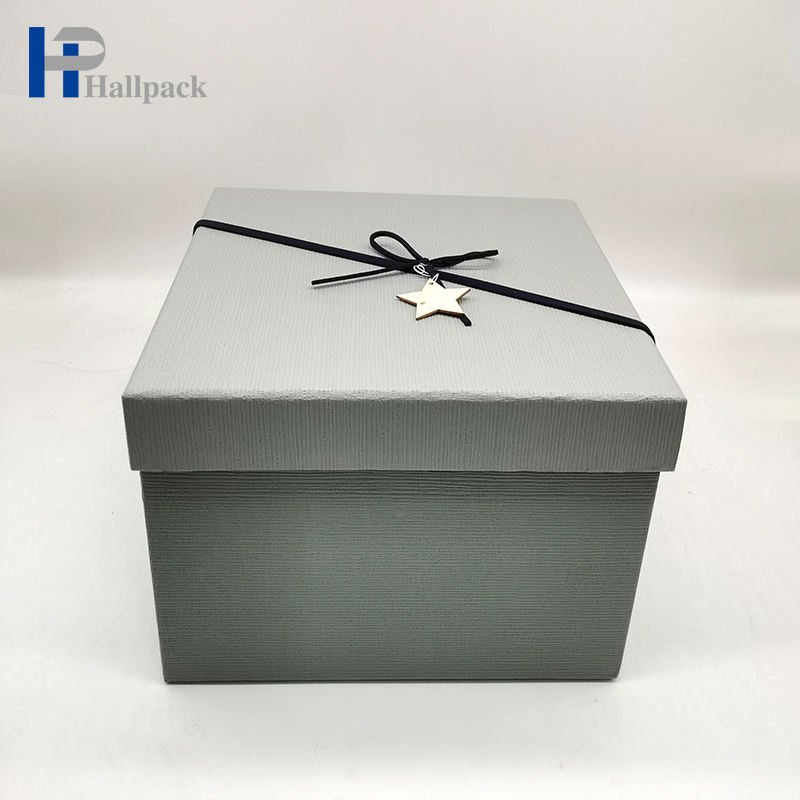gift box with shredded paper