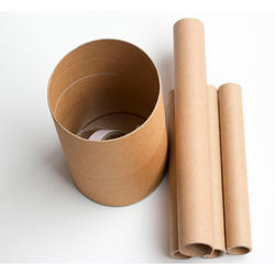 Stock Kraft/Special Paper-made A3 poster tube packaging with plastic lid