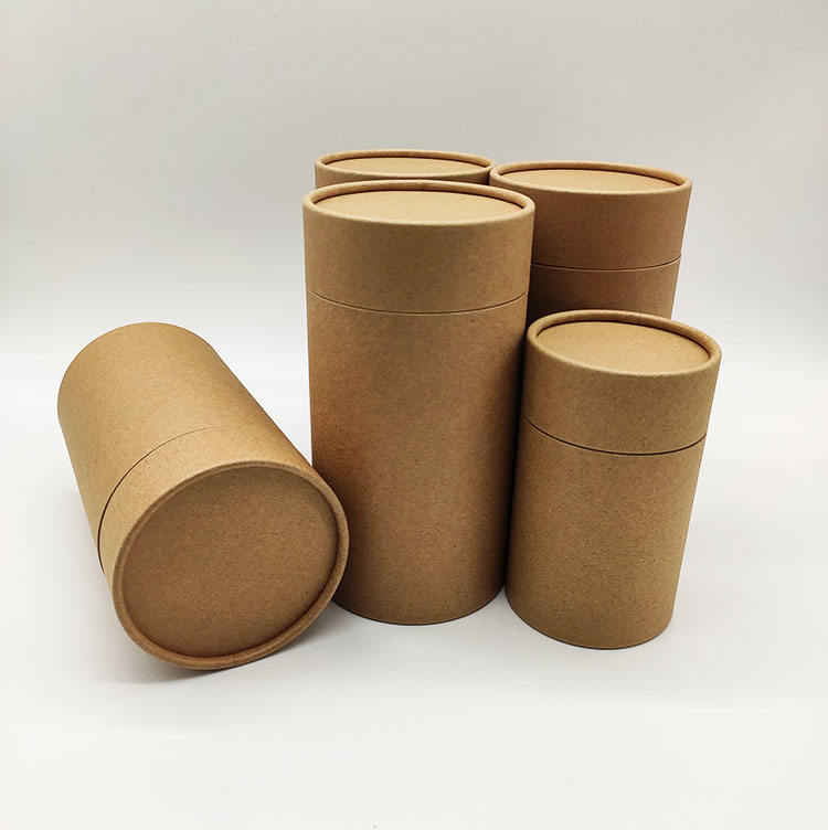 Cheap Tea Canister Mailing Tubes Custom Coffee Packaging Paper Tube