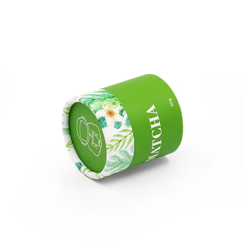 Customized Paper Tube Packaging For Matcha Powder 30g Container