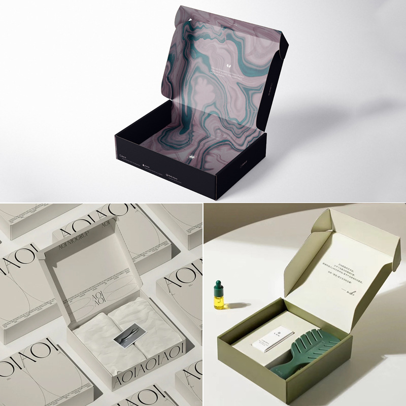 Use Digital Printed Square Cartons Corrugated Paper Folding Airplane Shipping Box