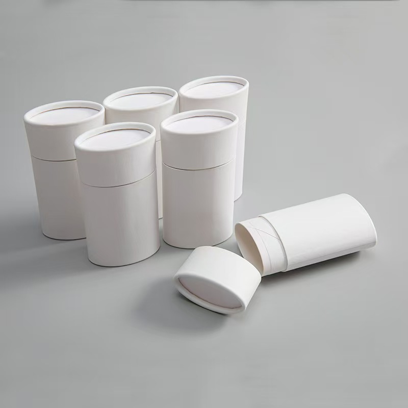 Cosmetic Paper Push up Tube Packaging for Deodorant Lipstick Lip Balm