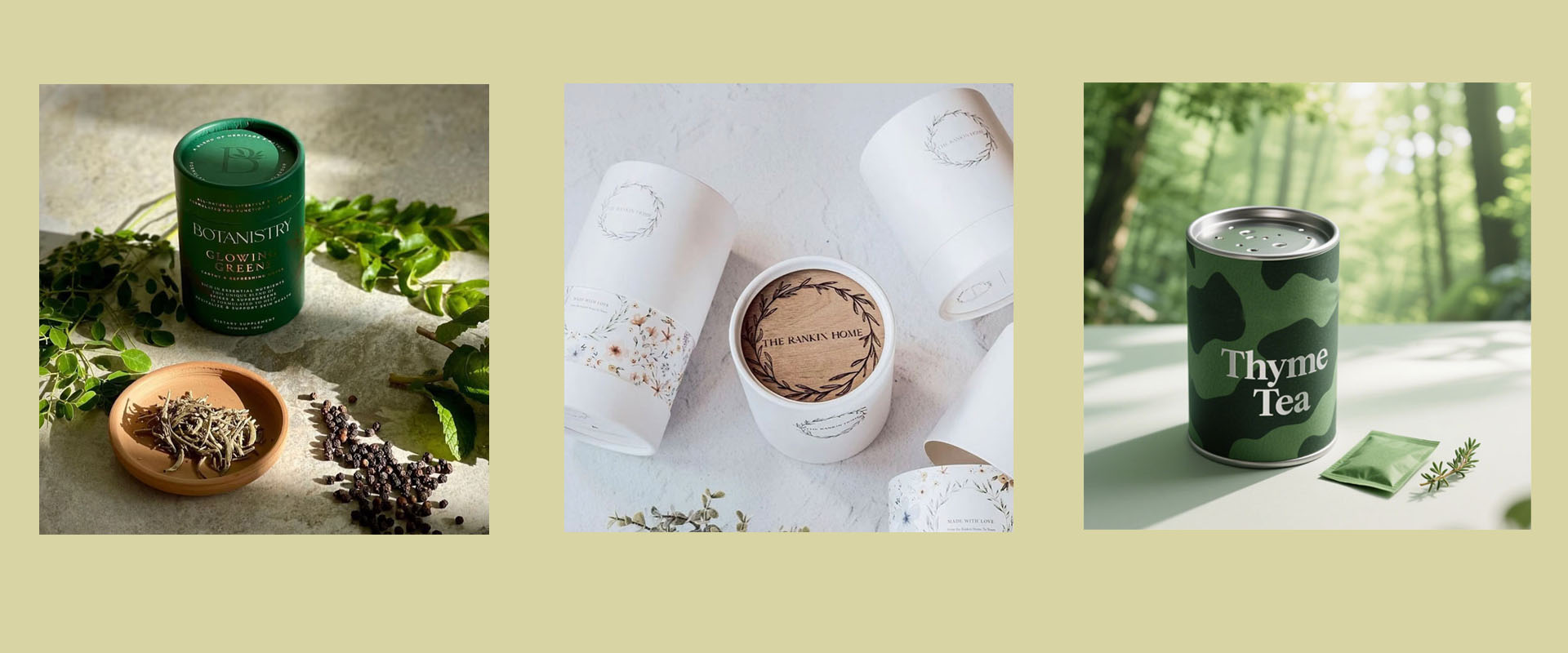 paper tube tea can packaging
