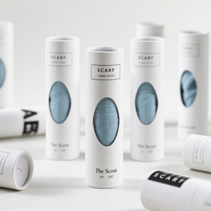 Eco-friendly Clothing Tube Packaging Paper Tube Packaging with Window
