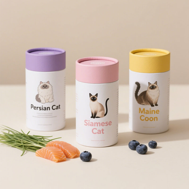 Recyclable Material Custom Design paper tube for collagen supplements Solid beverages packaging