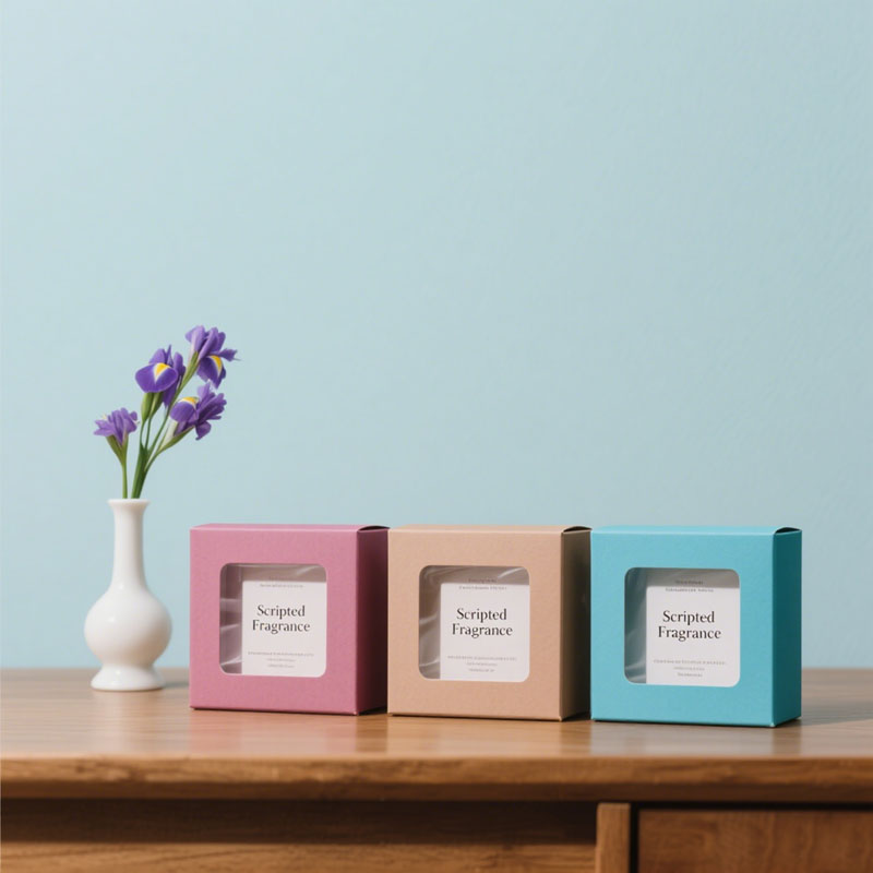 Recyclable Custom Logo Cardboard Box Packaging for Perfume Shampoo Candle
