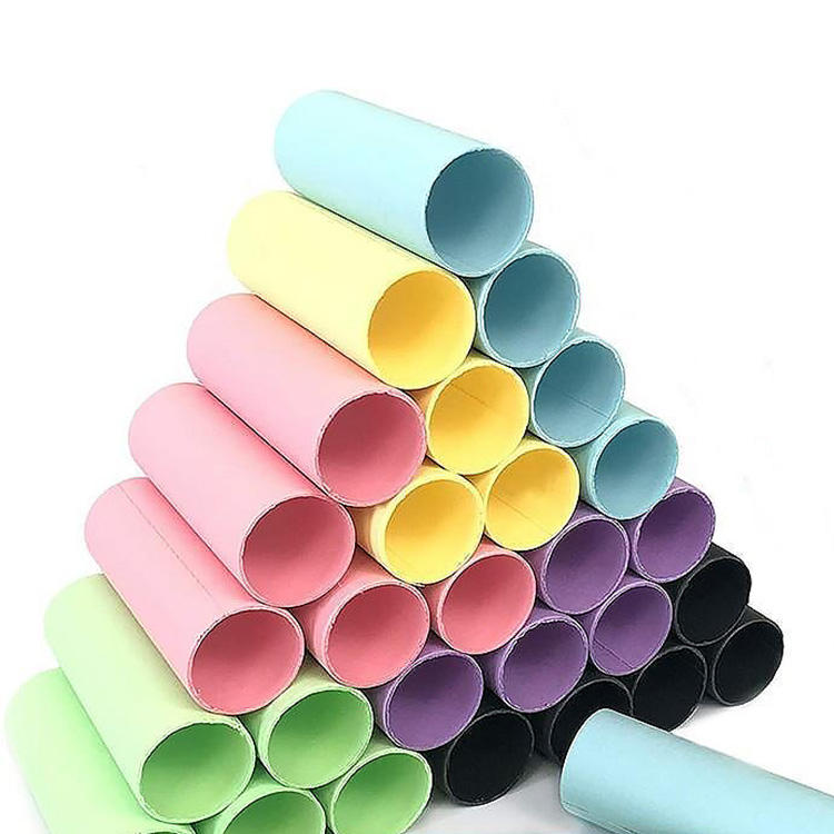 2inch Colored Eco-friendly Bio-Degradable Craft Artistic Paper Roll Tubes 54mm Handcrafted DIY Colorful Paper Craft Tubes