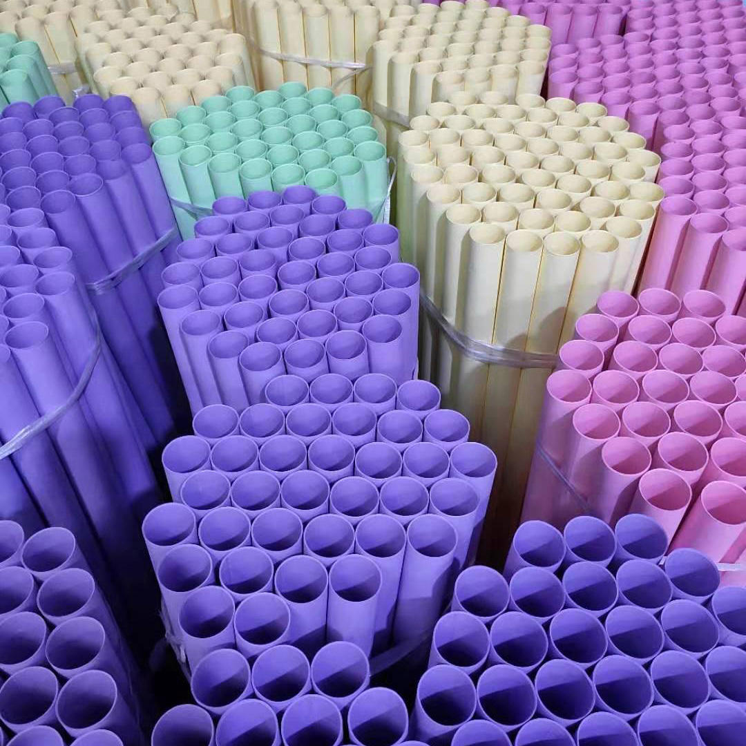 2inch Colored Eco-friendly Bio-Degradable Craft Artistic Paper Roll Tubes 54mm Handcrafted DIY Colorful Paper Craft Tubes