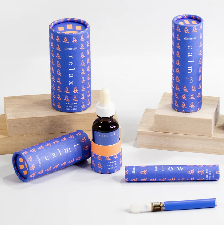paper tube cbd food packaging