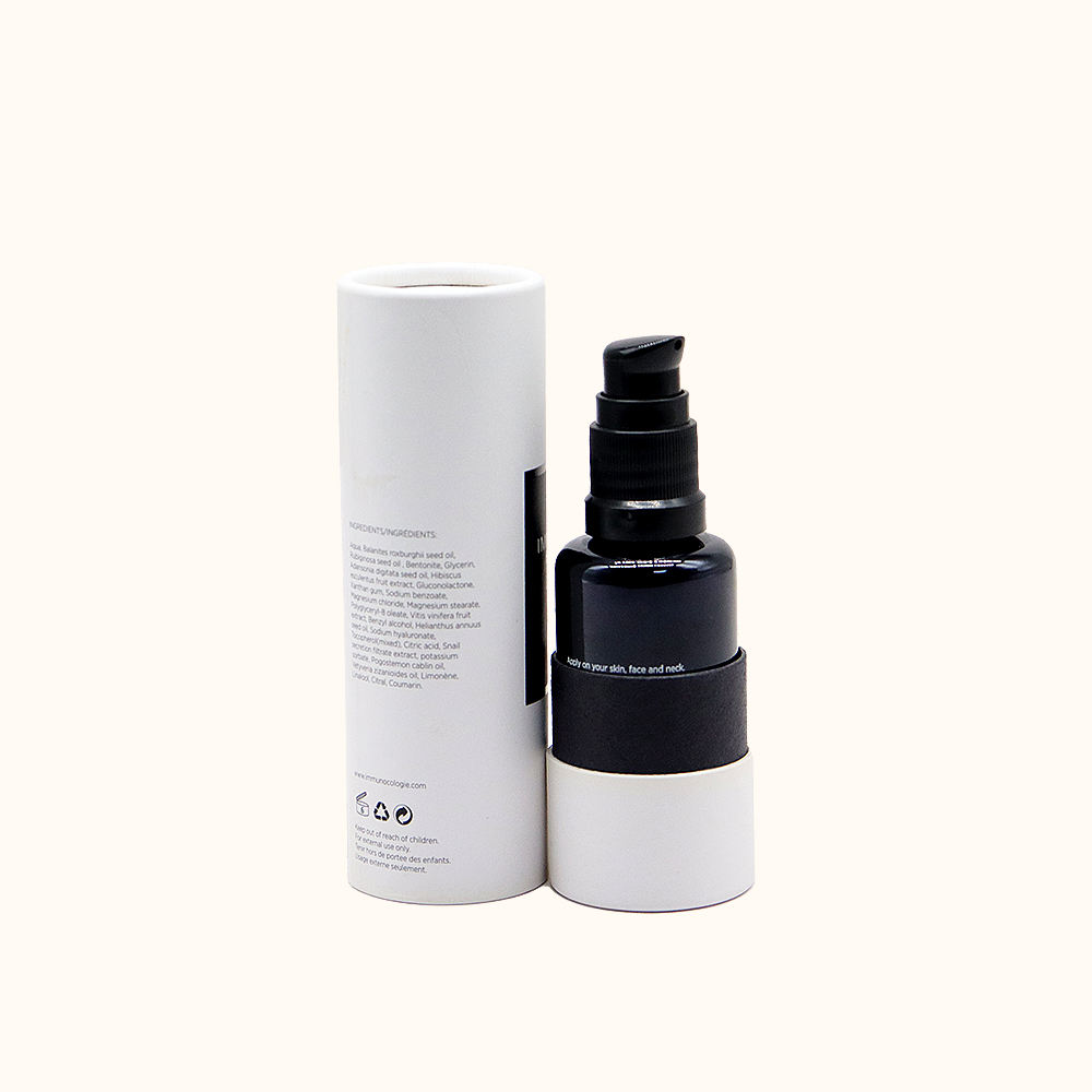 100% Recycled Material craft paper tube Custom Handmade Soy Wax Luxury Candle Glass Jar paper core tube tea packaging