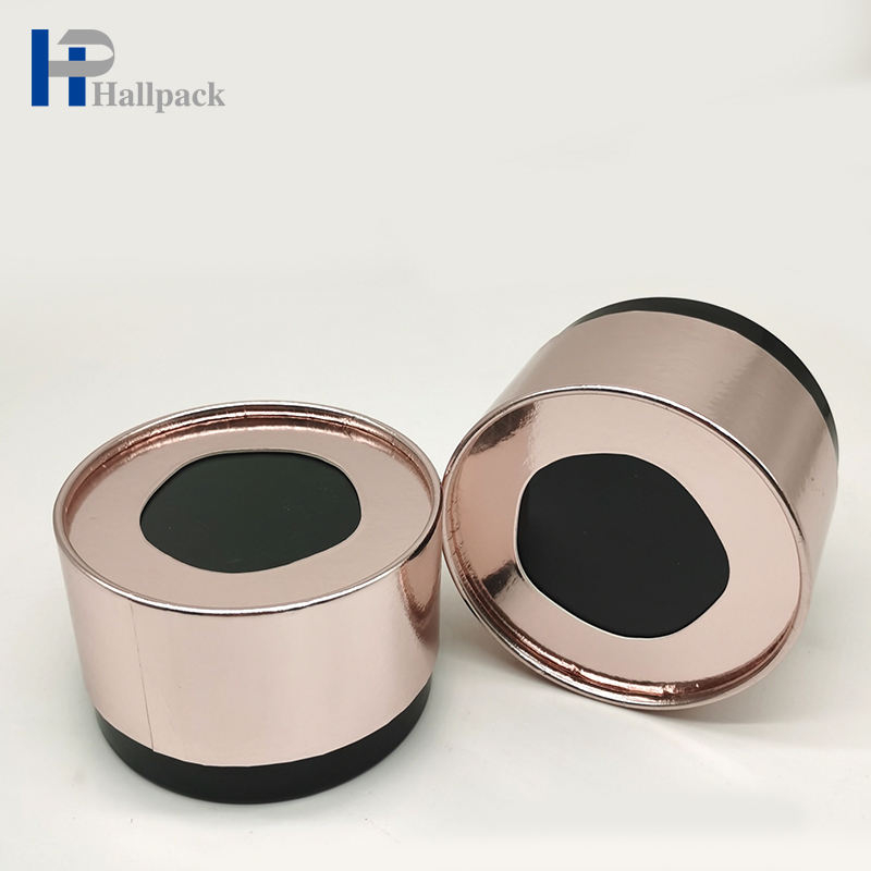 Biodegradable Round Packaging Tube Cylinder Paper Tube With Clear Pvc Window