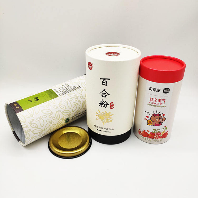 Health Products Factory Direct Sale Roun Tube Biodegradable Packing Paper Tubes