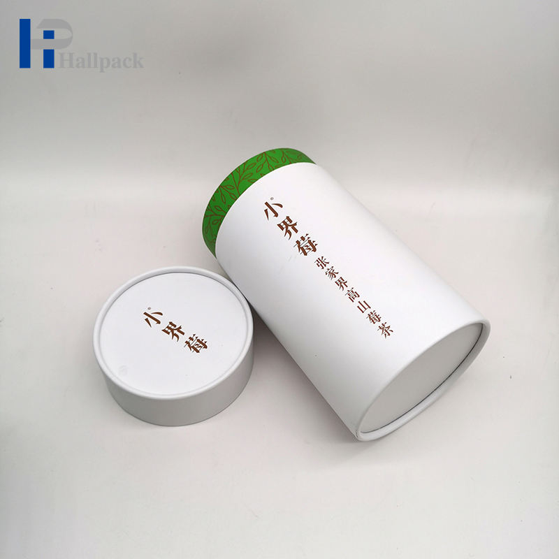 Wholesale Recycled Food Grade Tea Coffee Kraft Cylinder Box Paper Tubes