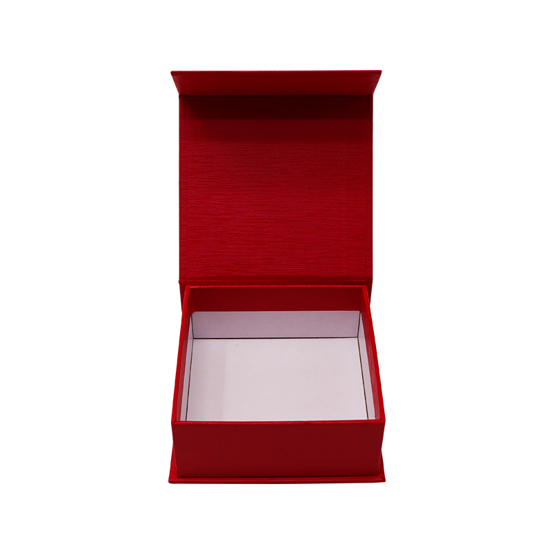 Paper Book-Shaped Box Packaging for Earrings Jewelry Gift Custom Design Square Magnetic Carton