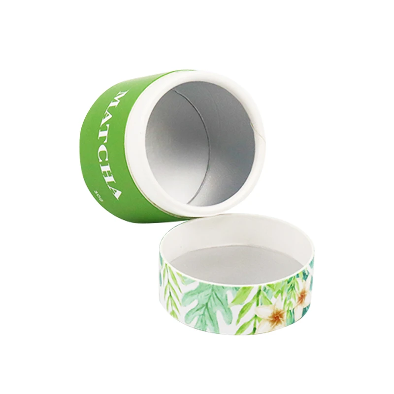 Customized Paper Tube Packaging For Matcha Powder 30g Container