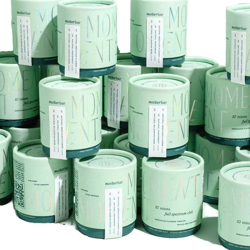 OEM&ODM Customized Paper Tube Packaging For Loose Tea 60g Round Box