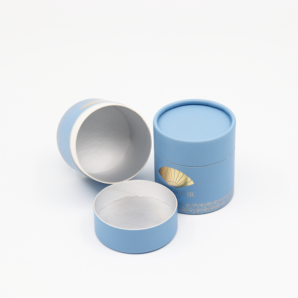 cylinder packaging for tea
