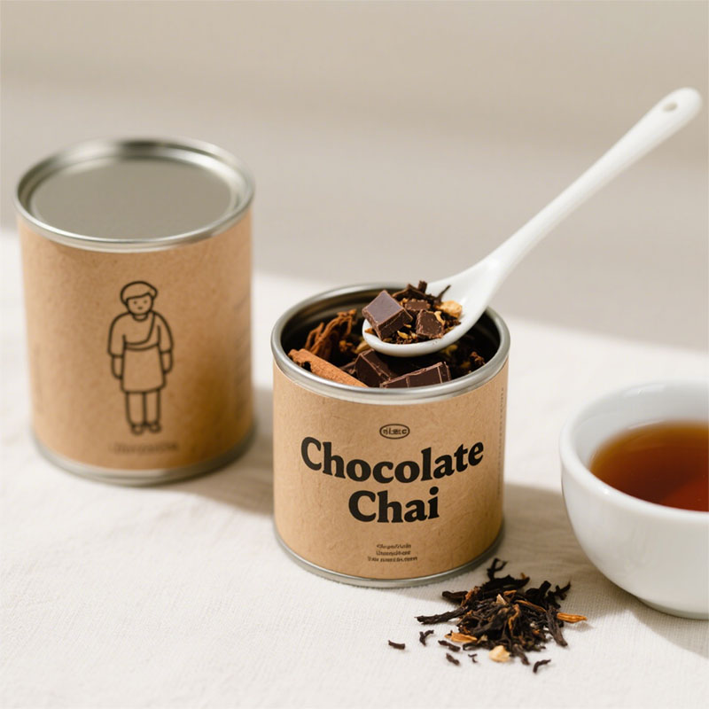 Eco-friendly Custom Logo Food Grade Packaging Tube Snack Tin Packaging