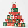 Biodegradable Custom Logo Christmas Advent Calendar Box Packaging
