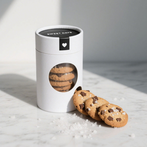 Recyclable Material Capsules Packaging Round Jar for Cookies Protein Powder Packaging Box