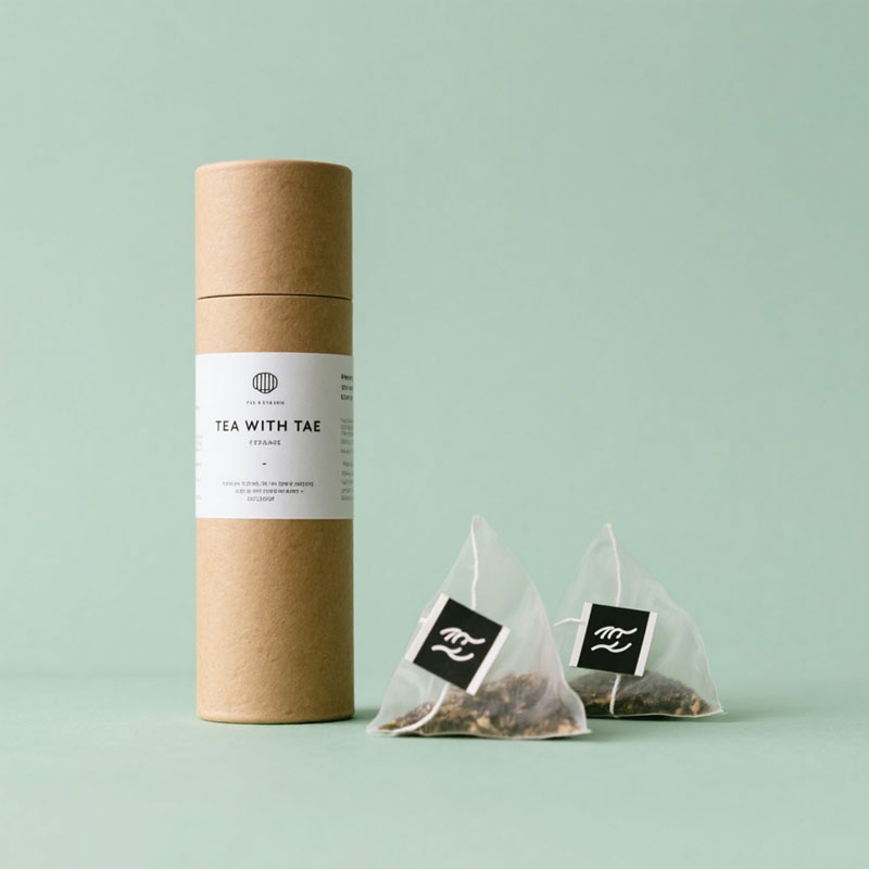 Biodegradable Custom Logo Round Cardboard Paper Tube Packaging for Spices Dried Chillies