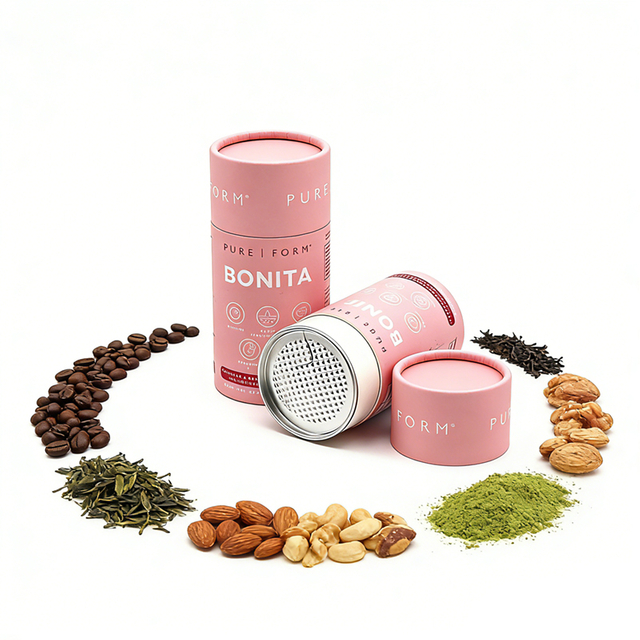 Recyclable Biodegradable Foil-lined Tubes Nuts Paper Tube Packaging Manufacturers